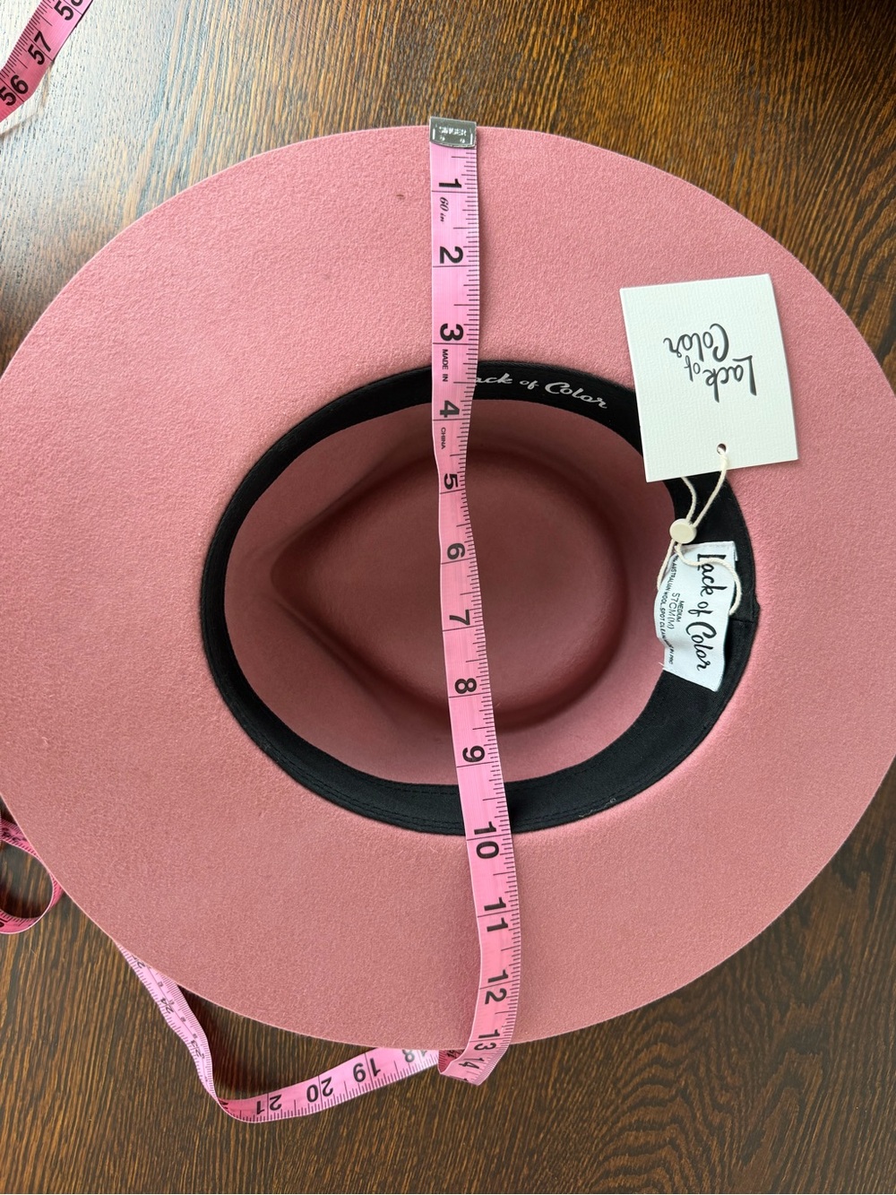 Lack Of Color Zulu Style Wool Fedora in Rose - Picture 13 of 16